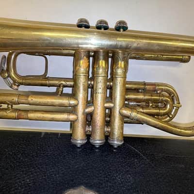 CG Conn Perfected Wonder Cornet 1907 W/ Original Case PLAYER image 7