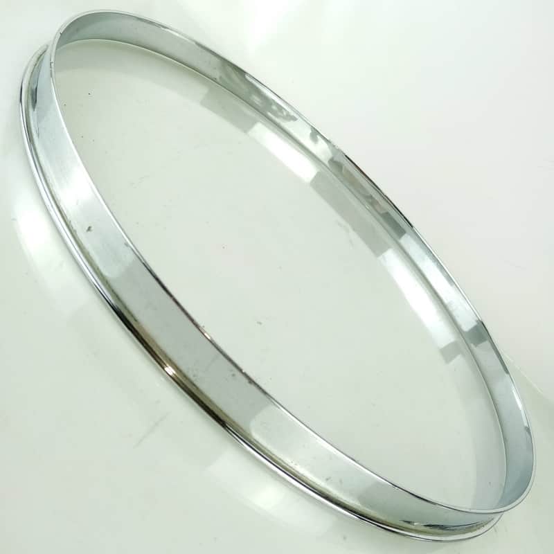 Leedy&Ludwig 13"COB Single-Flange Rack Tom Drum Batter Rim/Hoop Chrome-Brass 50s image 1
