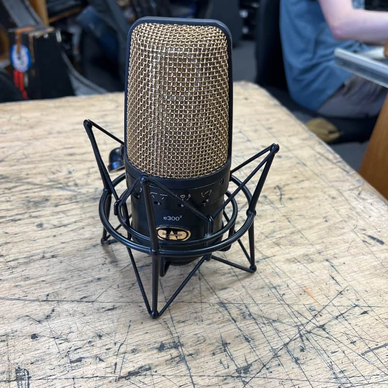 CAD Equitek E300-2 Large Diaphragm Multipattern Condenser Microphone 2000s - Black and Gold image 1