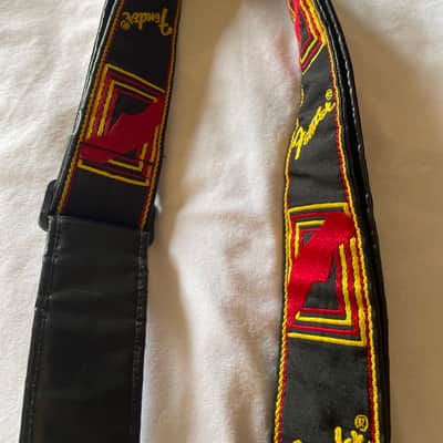 Fender Vintage Guitar Stra 1980s - Black/Red/Fold image 5