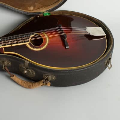 Gibson  Model A-4 Snakehead Carved Top Mandolin (1923), ser. #73657, original black hard shell case. image 12
