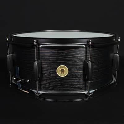 Tama Woodworks 14" x 6.5", 8-Ply Wood Snare, Black Oak Wrap image 1