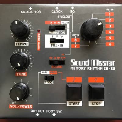 Sound Master Memory Rhythm SR-88 1981 Analog Programmable Drum Machine image 1