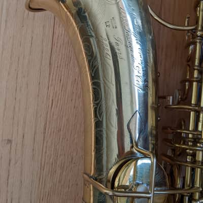 Buffet Crampon Evette Schaeffer Alto Saxophone 18 & 20 Paris France 1913 Extra Engraving image 12