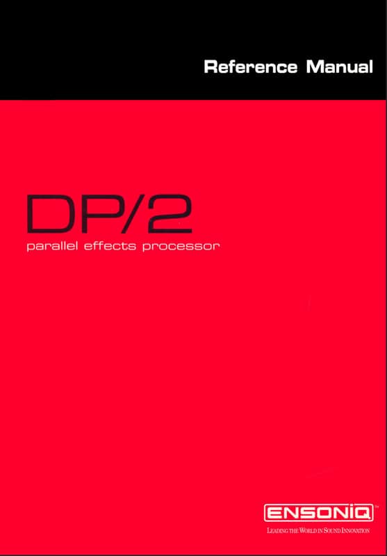 Ensoniq DP/2 Reference Manual  80s image 1