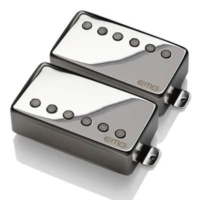 EMG 57 / 66 Active Alnico V Humbucker set - chrome-NEW image 1