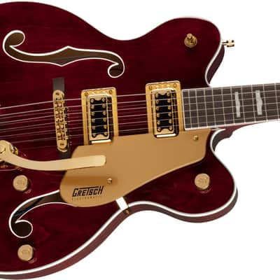 Gretsch G5422TG Electromatic Classic Hollow Body Double-Cut Guitar with Bigsby and Gold Hardware, Laurel Fingerboard, Walnut Stain image 6