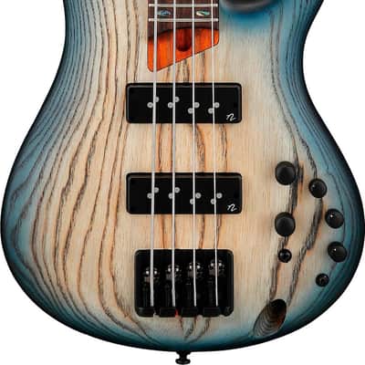 Ibanez SR600E Standard 4-String Bass Guitar, Rosewood Fingerboard, Cosmic Blue Starburst Flat image 1