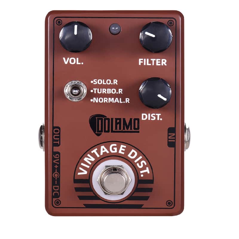 Dolamo D-11 Vintage Distortion Guitar Effect Pedal Vol Filter Dist + Toggle Opt image 1