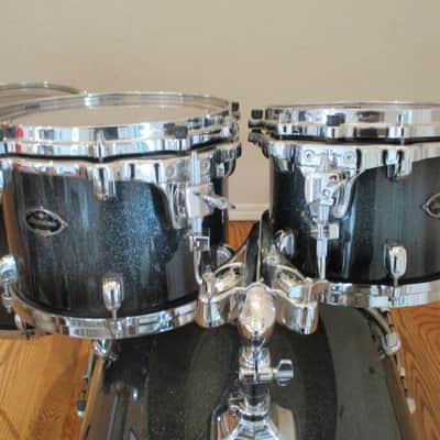 Tama Starclassic Birch Bubinga Drum Kit, Indigo Blue Sparkle Lacquer, Die-Cast Hoops , Pro Heads ! image 4