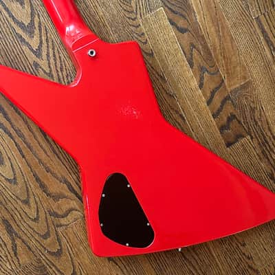 1985 Gibson Explorer Bass - Ferrari Red w/ OHSC image 12