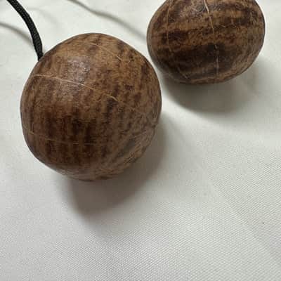 Aslatuas Kashaka Rhythmic Ball Shakers, 2-Pair, Natural Gourd - MINT image 8