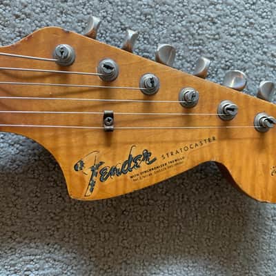 Vintage 1966 Fender Stratocaster with Brazilian Rosewood Fretboard image 11