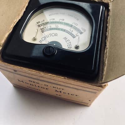 NOS Rek-O-Kut VU meter for Record Cutting Lathe image 3