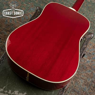 1993 Orville by Gibson Hummingbird Cherry Sunburst made in Japan with Hard Case image 10