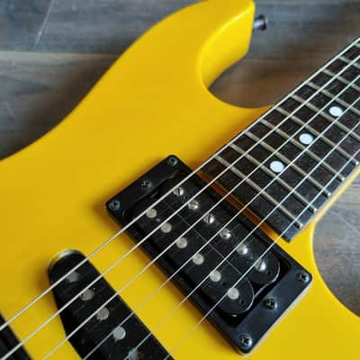 1990's Bill Lawrence Japan VR-803 HSH Superstrat (Canary Yellow) image 4
