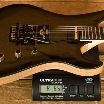 Schecter Avenger FR S 50th Anniversary - Ebony - Gold Burst image 8