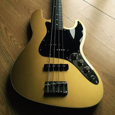 Very Rare Factory Shoreline Gold Fender Aerodyne Jazz Bass 2013 MIJ image 14