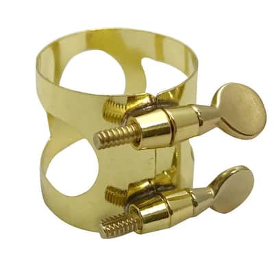 Selmer Alto Saxophone Gold Ligature • Free Shipping - Gold Color image 2