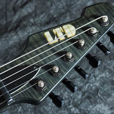 ESP LTD JD-600 Jon Donais Signature 2007 - See Thru Black Satin - VERY GOOD condition image 10