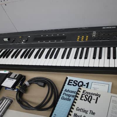 Ensoniq ESQ-1 61 Key Analog / Digital Synthesizer w/Carts & CV Pedal