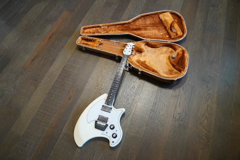 1970's Ovation Breadwinner Electric Guitar White + OHSC image 1