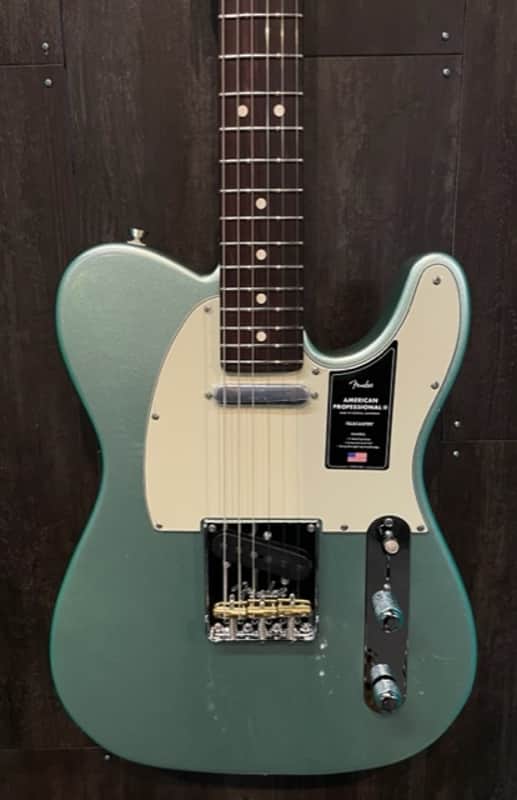BRAND NEW 2022 Fender American Professional II Telecaster Mystic Surf Green w/ Case image 1