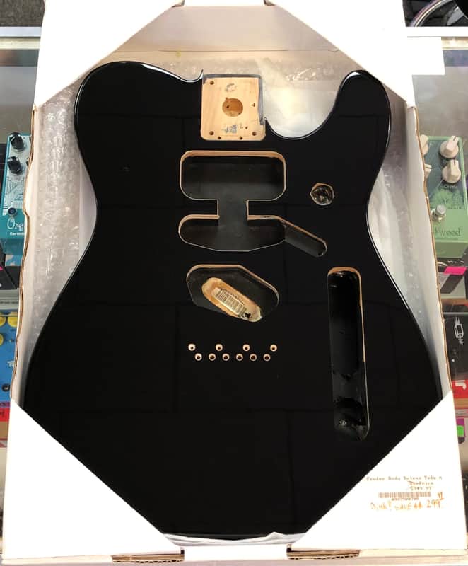 Fender Deluxe Series Telecaster Body, Alder - Black image 1