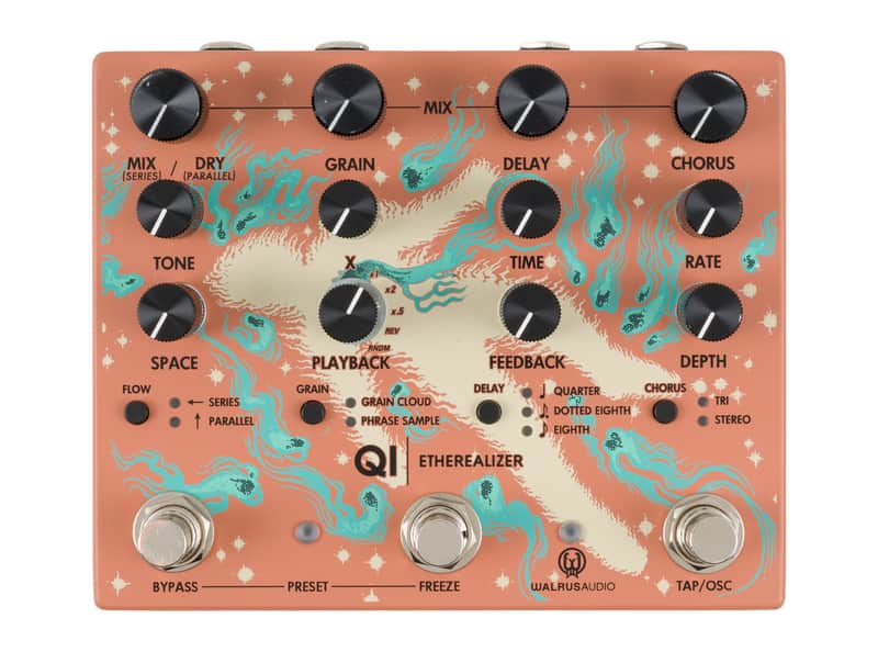 Walrus Audio Qi Etherealizer Stereo Multi-Effects Pedal (Terracotta) [USED] image 1