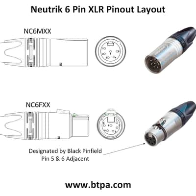 Best-Tronics Pro Audio Male to Female 6 Pin XLR 30 Feet image 5
