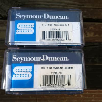 Seymour Duncan STL-3 Qtr Pound Bridge & STR-2 Hot Rythm Neck Tele Guitar Pickup Set image 3
