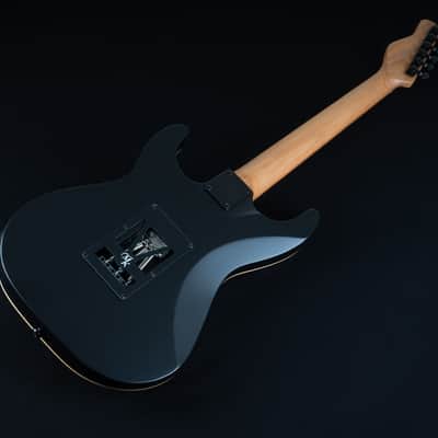 Michael Kelly Mod Shop 67 Duncan, Black Wash Quilt Maple Top, Swamp Ash Body, Roasted Maple Neck image 5