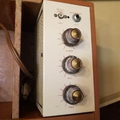 Voice of Music 168 Stereo Twin Amplifier WORKS Tube Combo Amp 8810 and AlNiCo speakers 1960 Tan Brown image 2