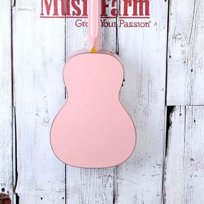 Gretsch G5021E Rancher Penguin Parlor Acoustic Electric Guitar Shell Pink image 8