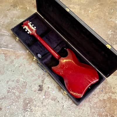 Guild Polara S-50 electric guitar 1964 - Cherry original vintage USA image 8