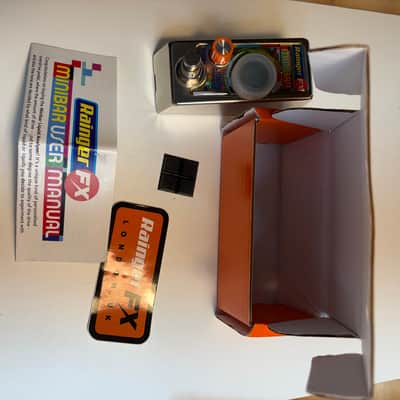 Mint Unused Rainger FX Minibar Liquid Analyser 2020 - Silver Guitar Bass Pedal Contact Lens Technology Based Overdrive image 6