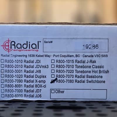 Radial Tonebone Switchbone JX-2 ABY 2010s - Black image 7