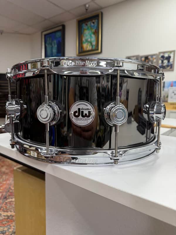 DW Collectors Nickel Over Brass Snare Drum 14x6.5 image 1