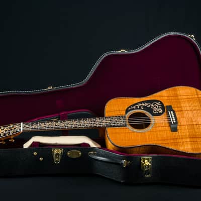 Martin D-45 Custom Tree of Life Premium Highly Flamed Koa NEW image 25