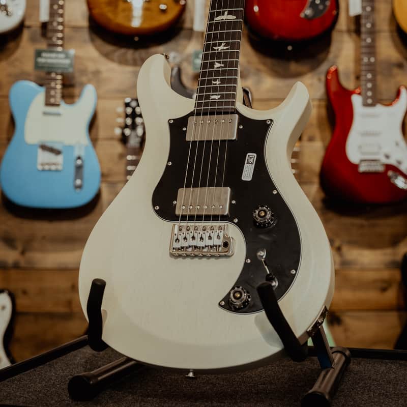 PRS S2 Standard 22 Satin Electric Guitar, Antique White w/Gigbag