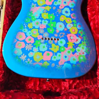 Fender TL-69 TELECASTER MIJ BLUE FLOWER 2016 image 6