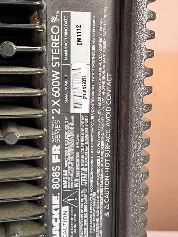 Mackie 808S 8-Channel 1200-Watt Powered Mixer 2000 - 2009 - Gray image 1
