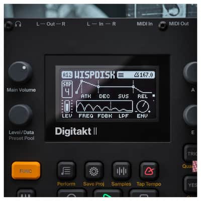 Elektron Digitakt II 16-track Stereo Drum Computer and Sampler 2025 - BLACK image 4