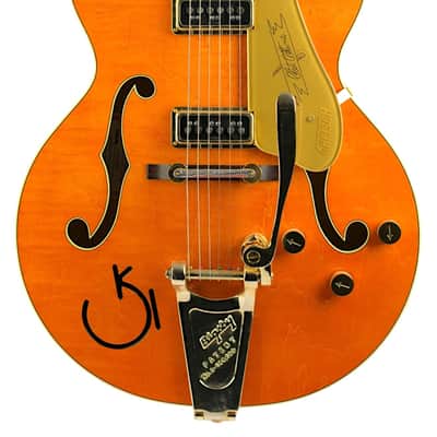 Used 2023 Gretsch G6120T-55 Vintage Select '55 Chet Atkins Hollow Body Western Orange #JT23020594 image 3