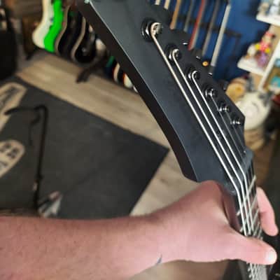 Ibanez RGRTBB21 Iron Label Baritone 2023 - Present - Black Flat image 6
