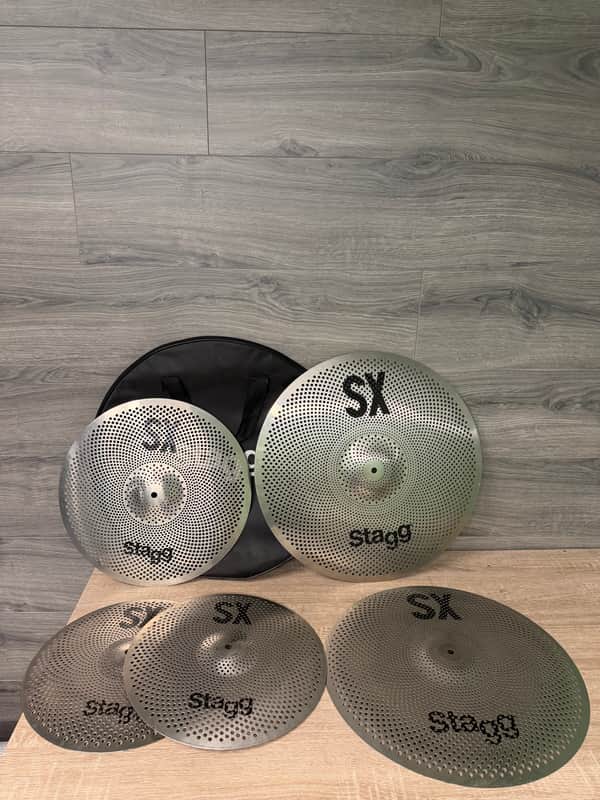 Stagg SXM SET 4-Piece Silent Cymbal Set For Practice with Gig Bag #3295 image 1