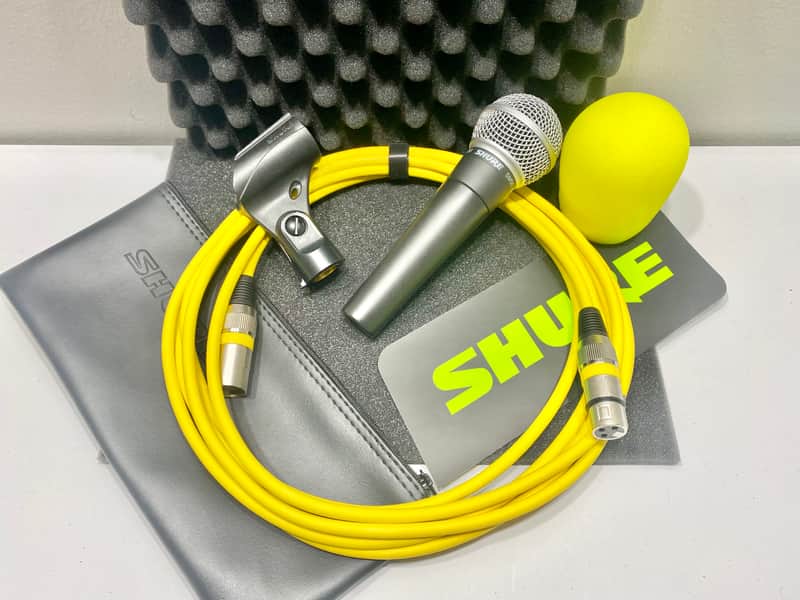 Shure SM58 Handheld Cardioid Dynamic Microphone w/XLR New! | Reverb