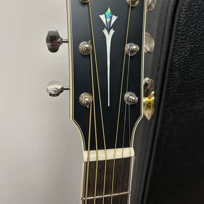 Fender Paramount PO-220E Acoustic Guitar Mahogany w/Electronics - Aged Cognac Burst image 4