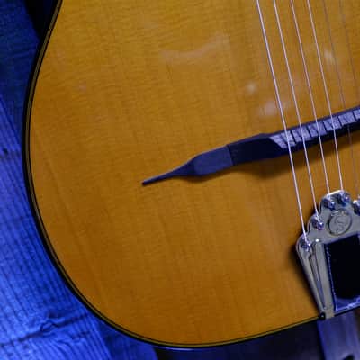 Gitane D-500 Gran Bouche Professional Gypsy Jazz Manouche Guitar - High Gloss Natural w/ Aging Top Toner w/ Deluxe Gig Bag image 11