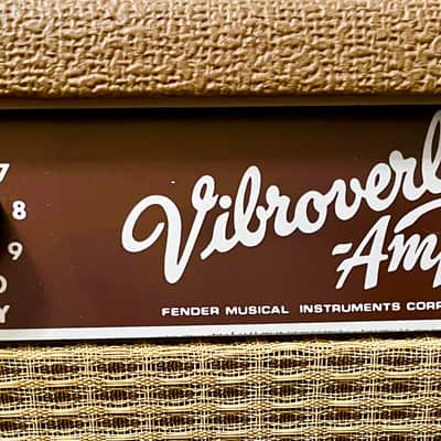 Fender '63 Vibroverb Reissue 40-Watt 2x10" Guitar Combo 1990 - 1995 - Brown Tolex image 23